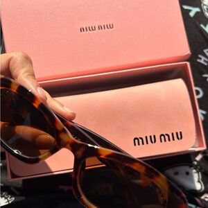 Miu Miu Brown Tortoise Sunglasses